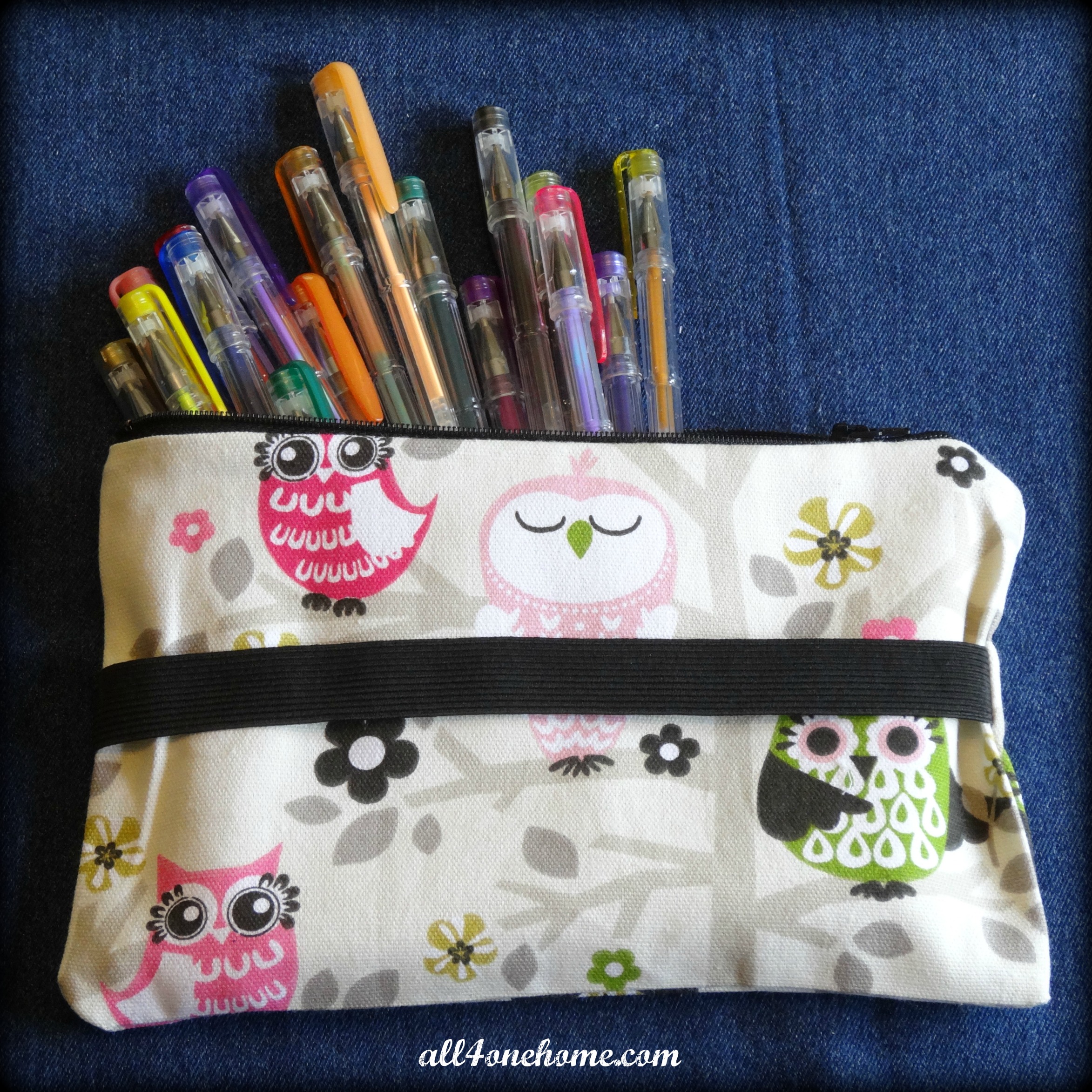 DIY Elastic Carry Pencil Pouch – All 4 One Home